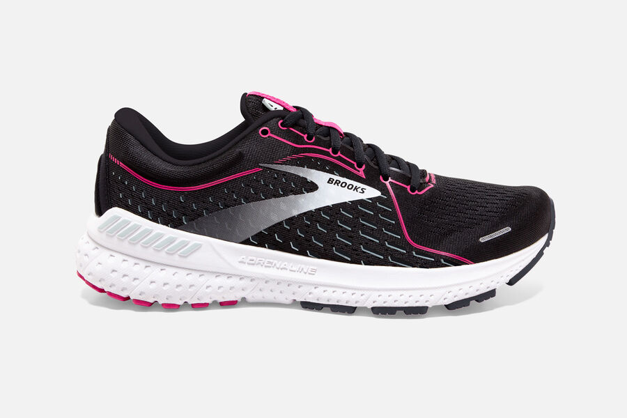 Tenis Corrida Brooks Adrenaline GTS 21 Feminino Brasil - Pretas 5490726-HR